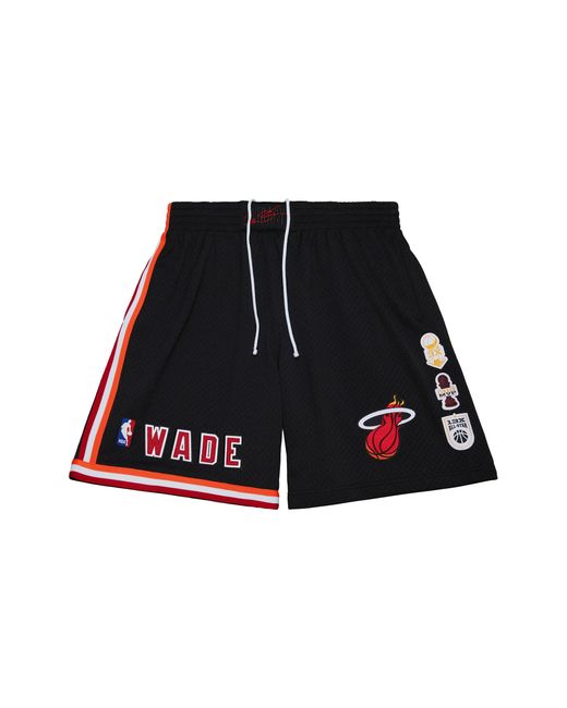 Mitchell & Ness Black Swingman Shorts "Heat 2006 Dwyane Wade" Smshcp19260-Mheblck06Dwa" for men