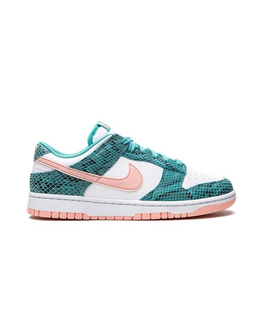 Nike Blue Dunk Low "Snakeskin Washed Bleached Coral" Dr8577 300" for men