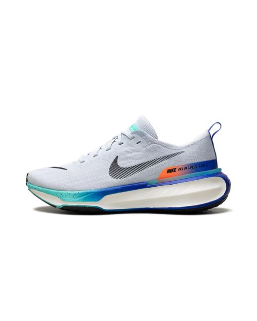 Nike Blue Zoomx Invincible Run 3 "Pure Platinum Bright Mango Cool Mint" Hf4904 043" for men
