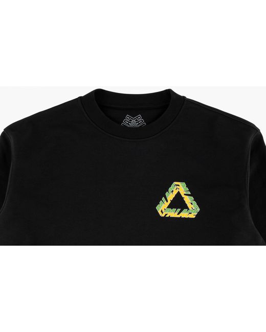 Palace Black Split P3 Crew for men