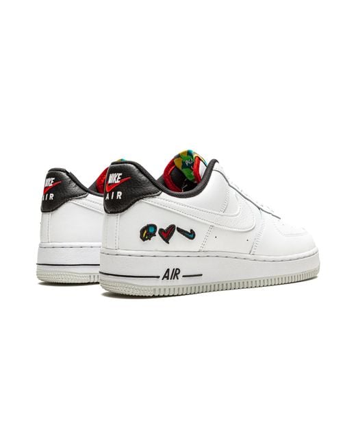 Nike Black Air Force 1 Low Lv8 "Peace, Love, Swoosh" Dm8148 100" for men
