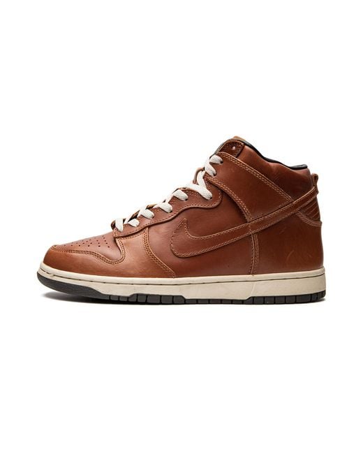 Nike Brown Dunk High Premium "Curry" 305808 771" for men