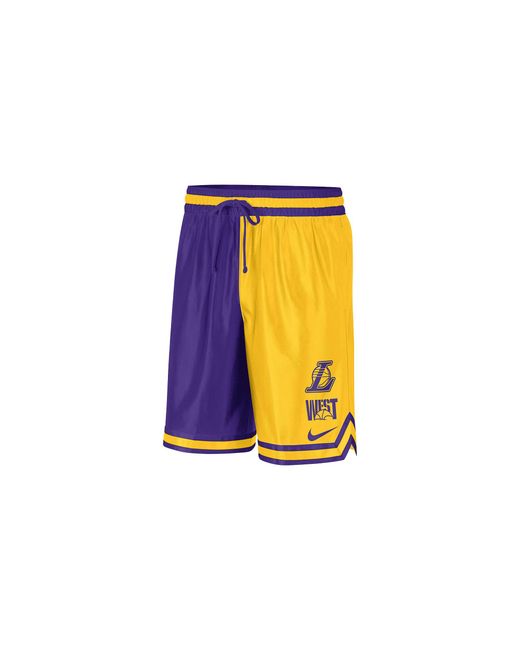 Nike Black La Lakers Courtside Nba Graphic Shorts Dr9350 728" for men