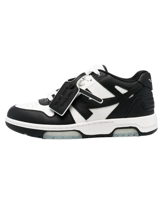 Off-White c/o Virgil Abloh Black Out Of Office Sneakers M189C9L007 0110" for men