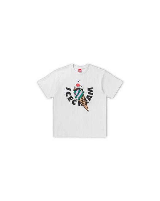 ICECREAM Black Spoonfull Ss T-Shirt 451 7205 Wht" for men