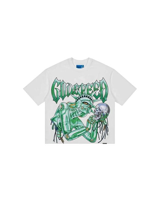 GODSPEED NEW YORK Green Freedoms Protocols T-Shirt Gs282" for men