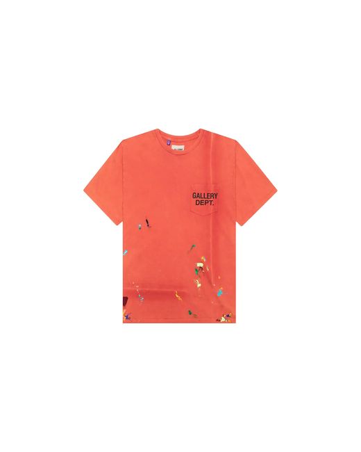 GALLERY DEPT. Red Vintage Logo Painted T-Shirt Gd025" for men