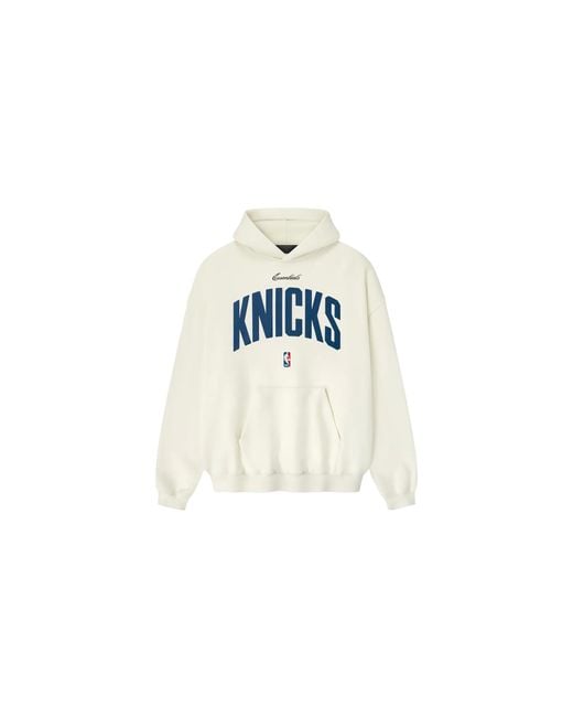 Fear Of God Black Essentials Knicks 90S Hoodie "Cream" 192Nb256908F" for men