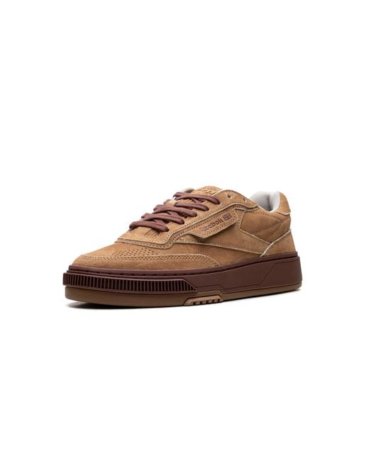 Reebok Brown Club C Ltd Low "Rust Edge Suede" Rmia04Dc99Lea00I2061" for men