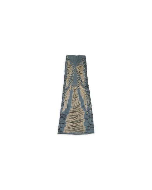 Who Decides War Black Laced Window Maxi Skirt 3120220009Ss24"