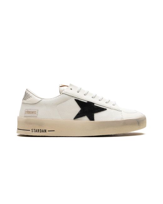 Golden Goose Deluxe Brand Black Stardan Net Upper Shiny Leather Toe And Heel Suede Star Gmf00328.F003028.10283" for men