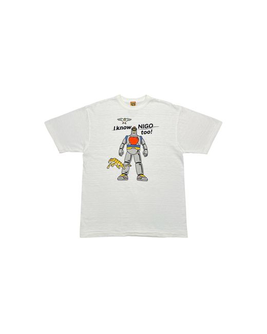 Human Made Black I Know Nigo Too Short Sleeve T-Shirt Xx28Te010 Wht" for men