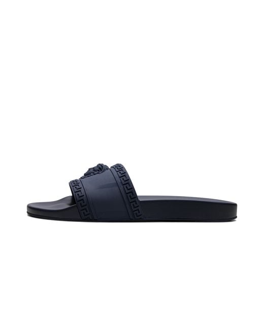 Versace Blue Palazzo Medusa Pool Slide Dsu5883 Dgo9G K83" for men