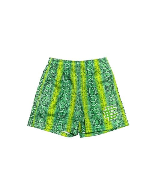 Eric Emanuel Green Ee Basic Shorts "Neon Snake" Ee147" for men