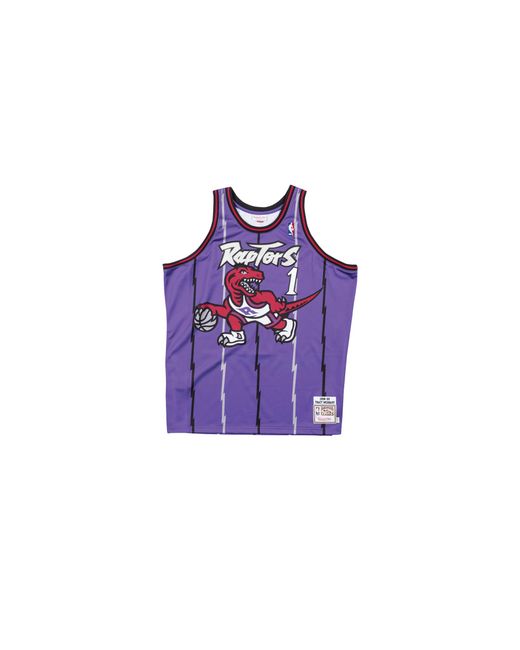 Mitchell & Ness Purple Authentic Road Jersey "Nba Toronto Raptors 98 Tracy Mcgrady" Ajy4Gs18108 Trapurp98Tmc" for men