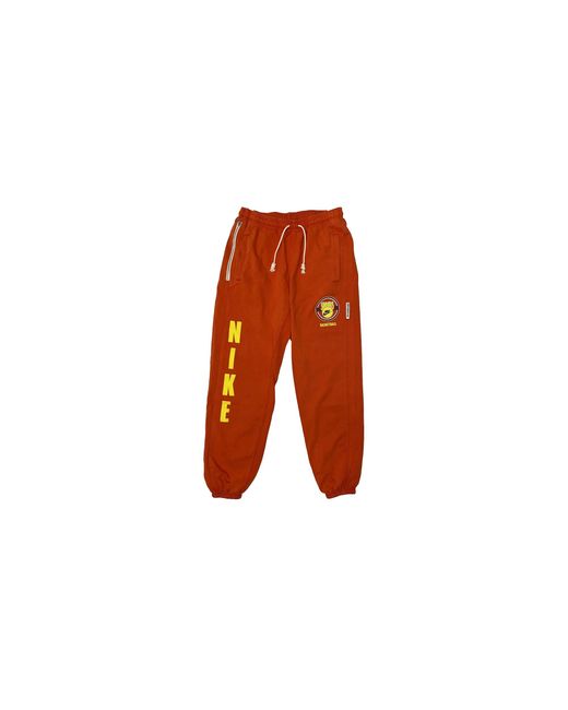 Nike Black Dri-Fit Standard Issue Basketball Pants "Habanero" Fb9031 634" for men