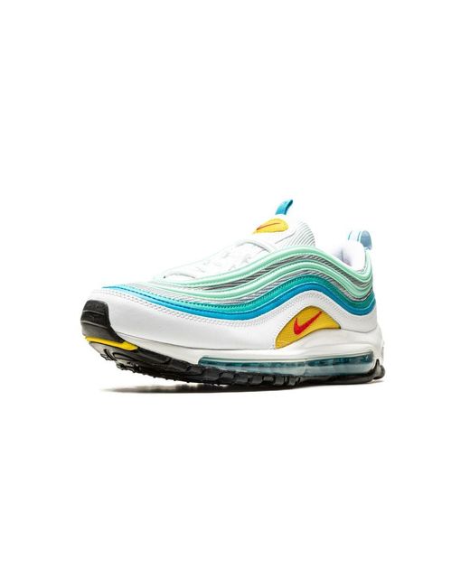 Nike Blue Floral Leather Air Max 97 Sneakers