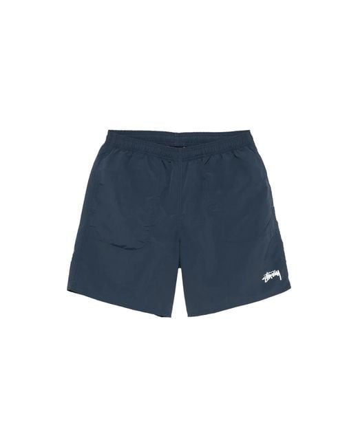 Stussy Blue Water Stock Elastic Waistband Short 113155N" for men