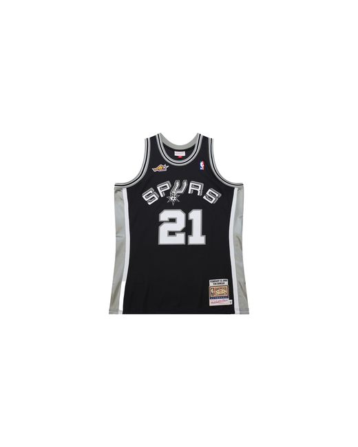 Mitchell & Ness Black Dark Jersey "Nba Spurs 2000 Tim Duncan" Jy10734 Sasblck" for men