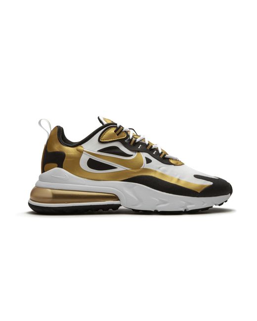 Nike Black Air Max 270 React "Metallic" Cw7298 100" for men