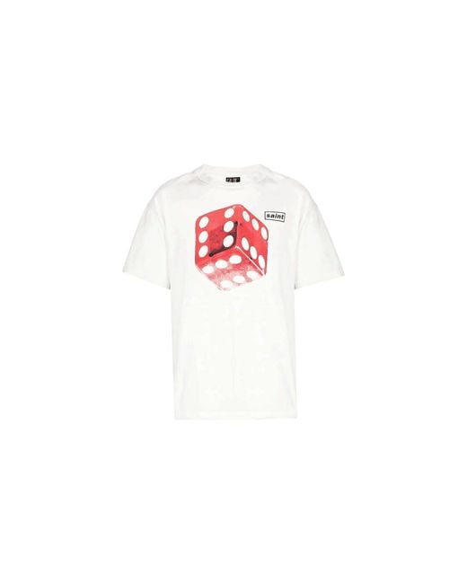 SAINT Mxxxxxx Black Dice Short Sleeve T-Shirt Sm S23 0000 014" for men