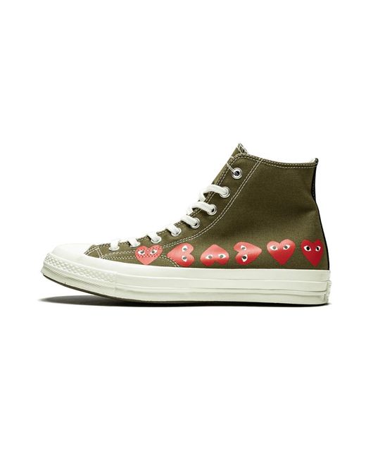 comme des garcons green converse