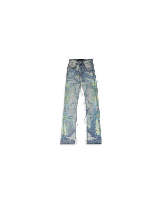 Who Decides War Black Studded Relaxed-Fit Jeans 1120830030Ss24" for men
