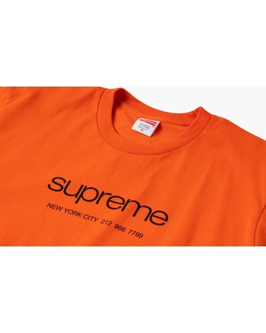 Supreme Orange Shop T-shirt "ss 20" for men
