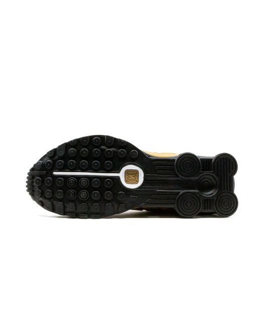 Nike Black Shox R4 "metallic Gold" Shoes
