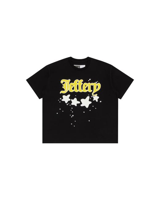 Sp5der Black Jeffery Heavyweight Short Sleeve T-Shirt 334" for men
