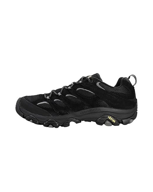 Merrell Black Moab 3 Non-Slip Low Top Hiking Shoes J500673" for men