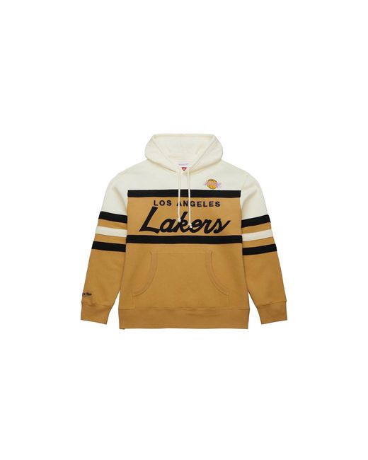 Mitchell & Ness Black Los Angeles Lakers Coach Pullover Hoodie Th6293-Laltncr" for men