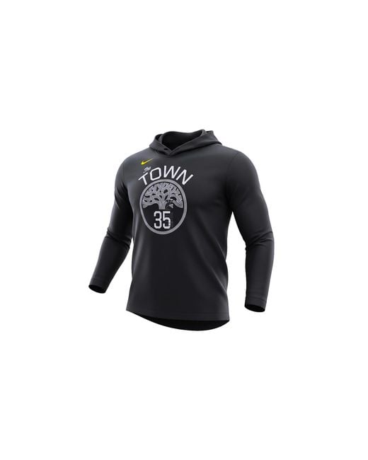Nike Black Nba Gsw "The Town" Steph Curry Long Sleeve Hoodie Bq2042 013" for men