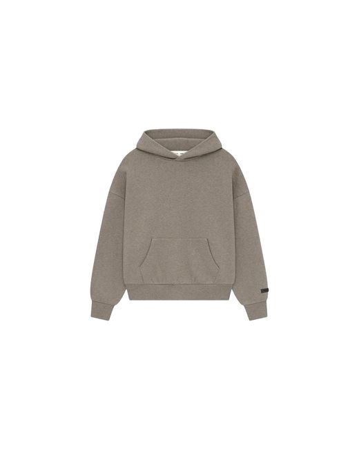 Fear Of God Black Classic Fit Fleece Hoodie "Homestead Heather" 192As252051F" for men