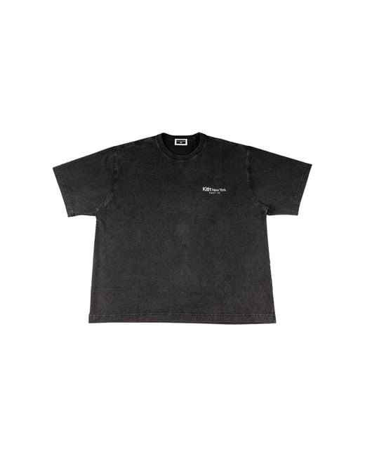 Kith Black Joy Divison Unknown Pleasures Vintage T-Shirt Khm035102 001" for men
