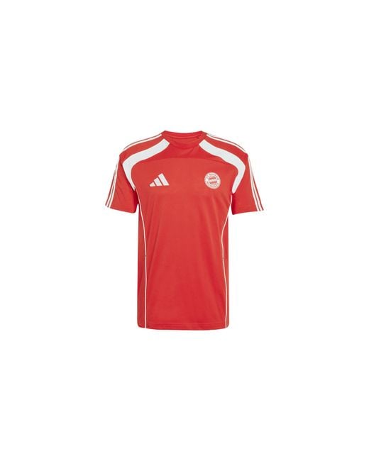 Adidas Red Fc Bayern Ubp T-Shirt Jm9425" for men