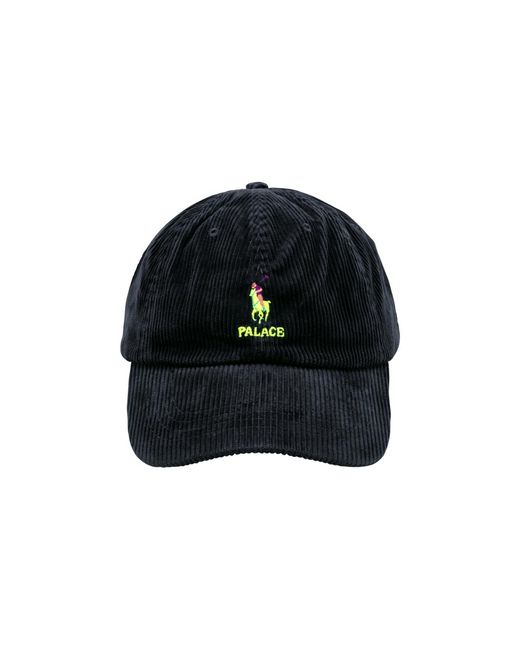 Palace Black Corduroy Classic Polo Cap "Ralph Lauren X 405420702001" for men