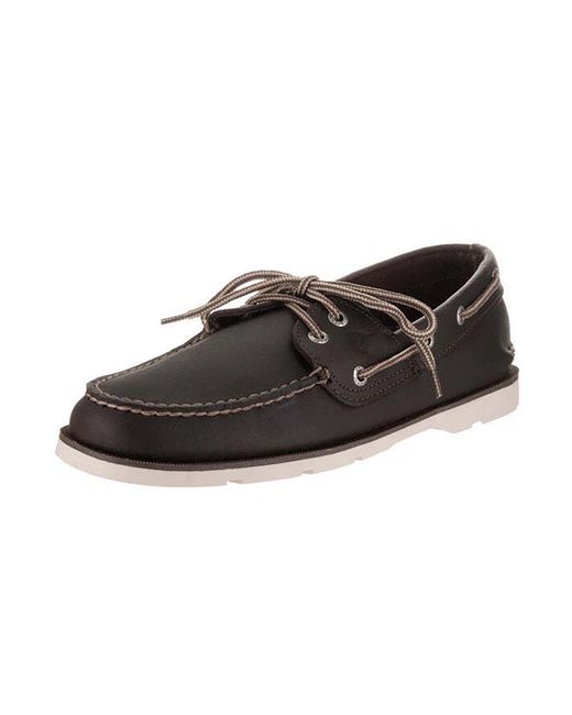 Sperry Top-Sider Black Leeward 2 Eye Leather Sts12000" for men