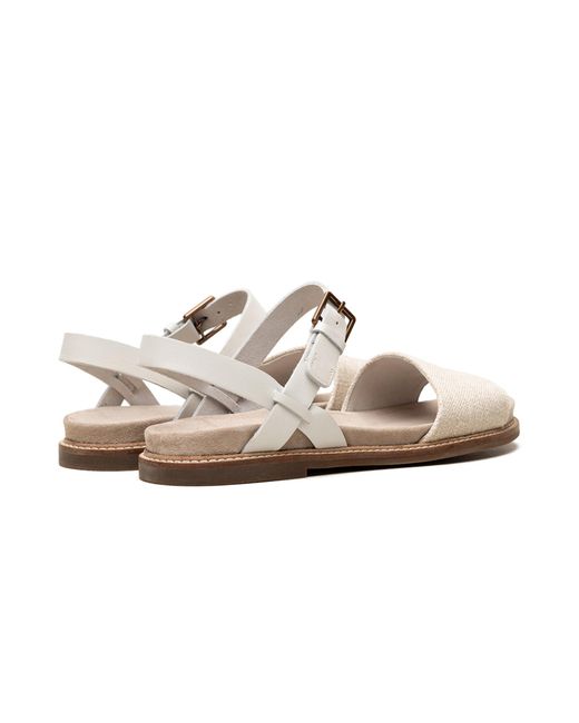 Clarks Black Corsio Strap "Natural Canvas" 26152042"