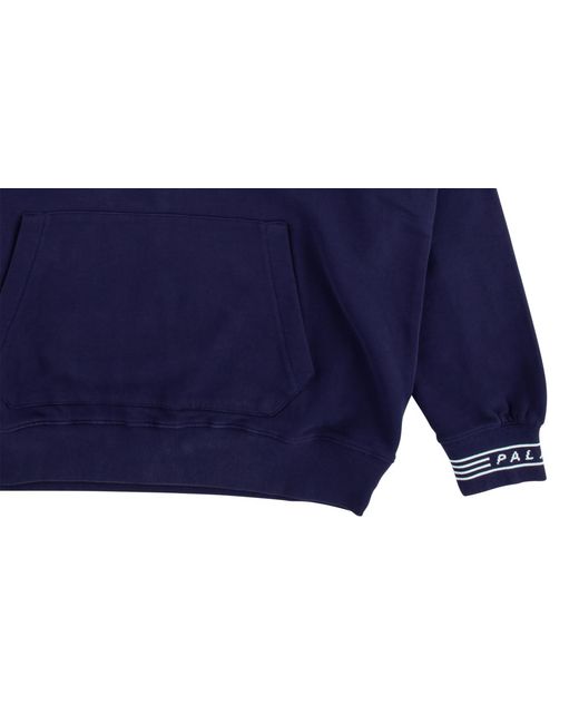 Palace Blue P-Rib Hoodie P14Cs116" for men