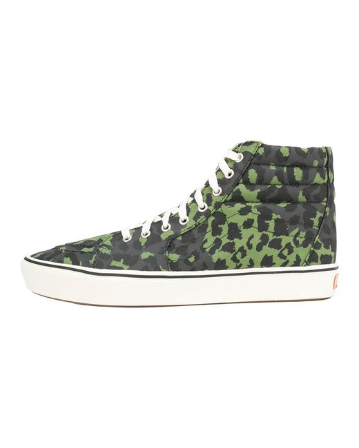 Vans Green Comfycush Sk8-Hi "Leopard Cactus Scarab" Vn0A3Wmb9L9" for men