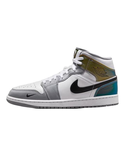 Nike Black 1 Mid Se "Multi- Wolf" Iv2416 902" for men