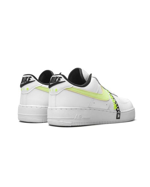 Nike Black Air Force 1 Low "Worldwide Volt" Ck6924 101" for men