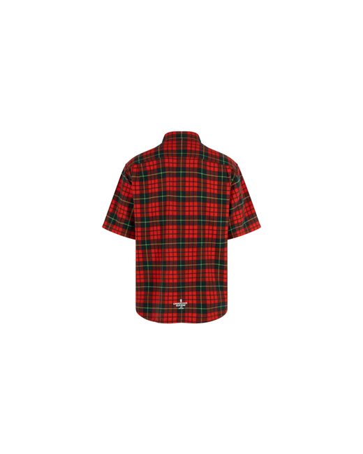 Supreme Red Undercover S/S Flannel Shirt Plaid" Su100012"