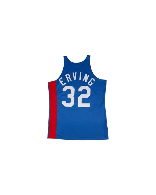 Mitchell & Ness Blue Nba Julius Erving Authentic Jersey "1973 New York Nets for men
