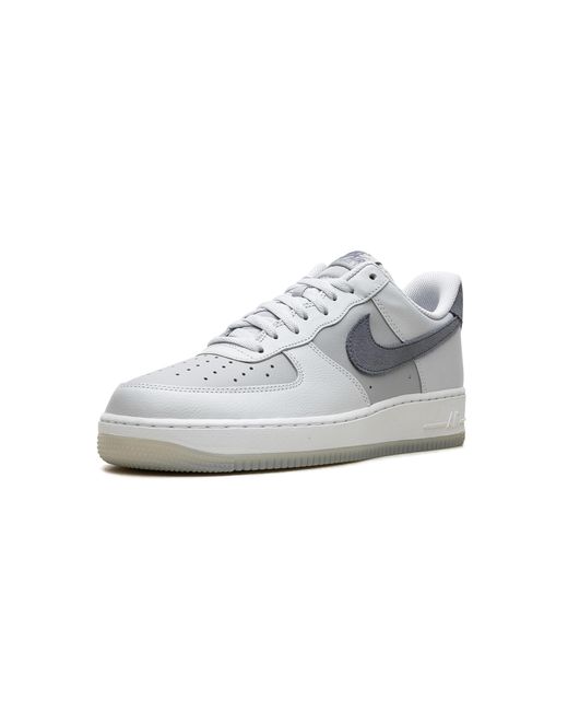 Nike Black Air Force 1 '07 Lv8 "Pure Platinum Light Carbon" Fj4170 001" for men