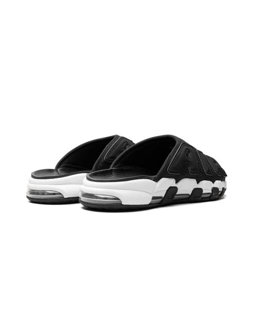 Nike Air More Uptempo Slide "black White Red" Shoes for men