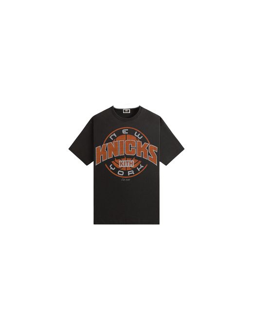 Kith Black New York Knicks Showtime Vintage T-Shirt Khm032931 001" for men