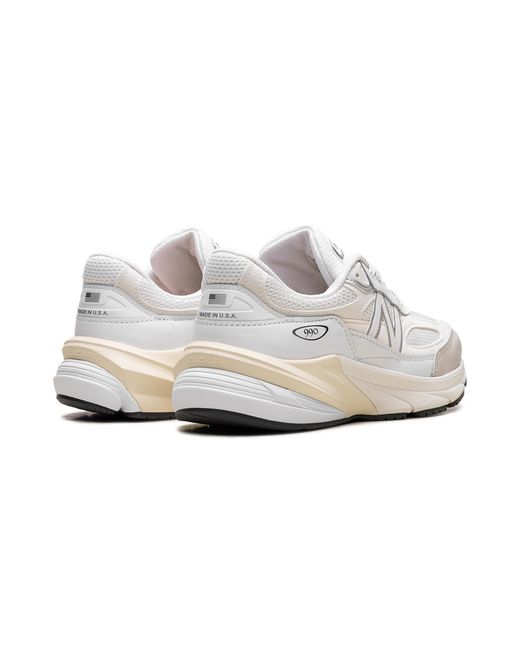 New Balance White 990V6 "Made for men