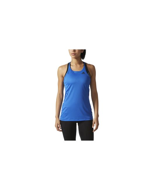 Adidas Blue Bvd Sports Performance Step Up Training Tank Top Bp8007"